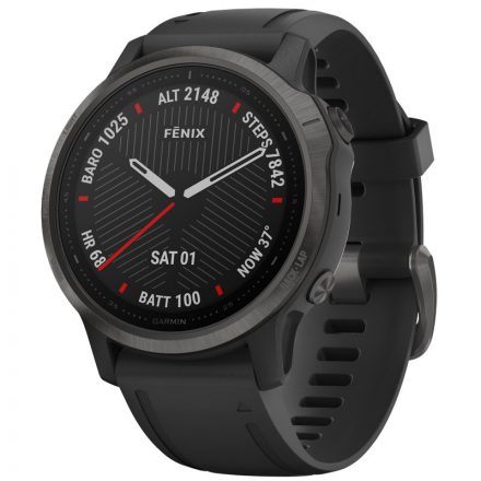 Garmin fenix 6S Sapphire Carbon DLC Gray / Black multisport GPS óra