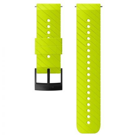 Suunto 24 mm Athletic 3 Silicone Strap Lime/Black szilikon óraszíj