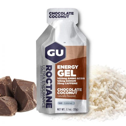 Gu Roctane Energy Gel Chocolate Coconut gluténmentes energiazselé