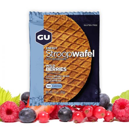 Gu Stroopwafel Wild Berries waffel gluténmentes energiaszelet