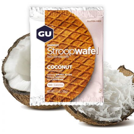 Gu Stroopwafel Coconut waffel gluténmentes energiaszelet