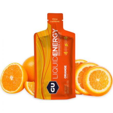 Gu Liquid Energy Gel Orange gluténmentes energiazselé 60 g