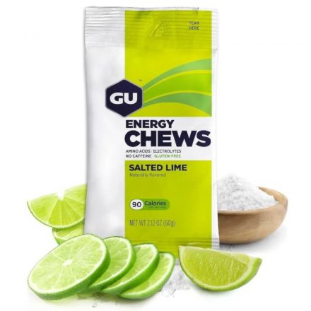 Gu Energy Chews Salted Lime energiazselé gumicukor 60 g