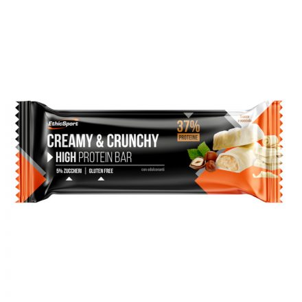 EthicSport, High Protein Creamy & Crunchy fehérjeszelet, fehércsokoládé-mogyoró 30 g