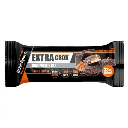 EthicSport, High Protein Extra Crok fehérjeszelet, földimogyoró-karamell 50 g