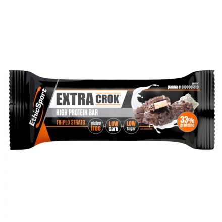 EthicSport, High Protein Extra Crok fehérjeszelet, tejszín-csokoládé 50 g