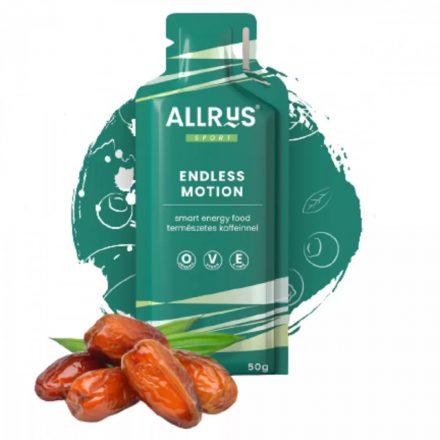 Allrys Endless Motion datolyás-matchás gluténmentes energiazselé 50 g