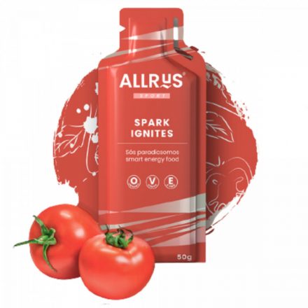 Allrys Spark Ignites sós paradicsomos gluténmentes energiazselé 50 g