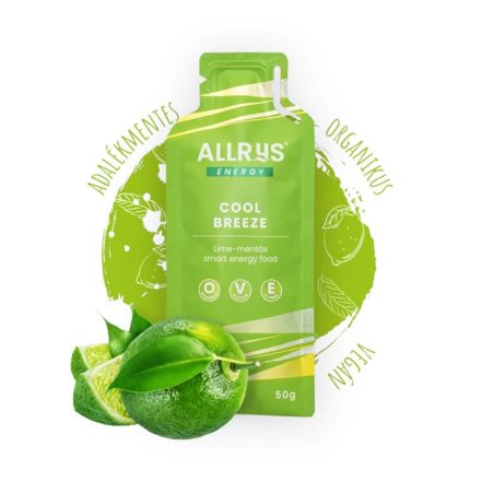 Allrys Cool Breeze lime-mentás gluténmentes energiazselé 50 g