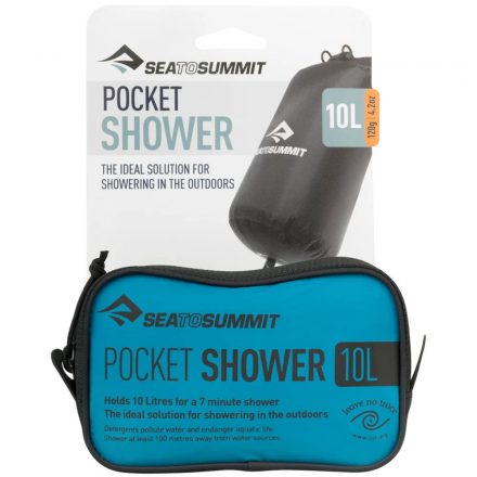 SeaToSummit Pocket Shower tábori zuhany Black 10 L