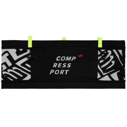 Compressport Freebelt Pro futóöv bottartóval, rajtszámtartóval