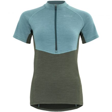 Devold Standal Merino Tee Zip Neck női rövidujjú kerékpáros felső XS