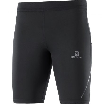 Salomon Cross Short Tight M férfi futó rövidnadrág Black 