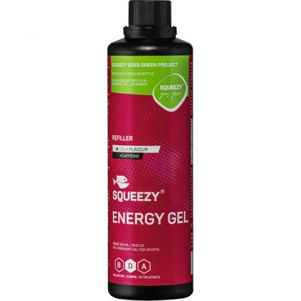 Squeezy Energy Gel Refiller energiazselé utántöltő 500 ml Kóla + Koffein 