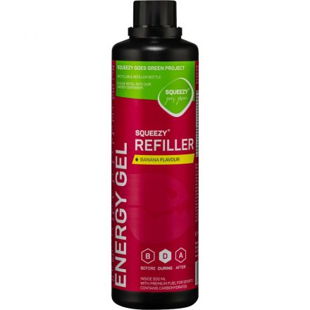 Squeezy Energy Gel Refiller energiazselé utántöltő 500 ml Banán