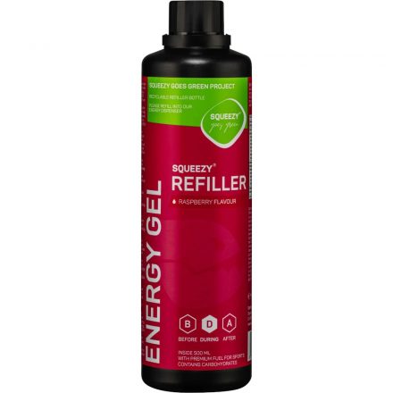 Squeezy Energy Gel Refiller energiazselé utántöltő 500 ml Málna