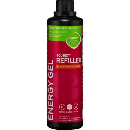 Squeezy Energy Gel Refiller energiazselé utántöltő 500 ml Narancs/Barack