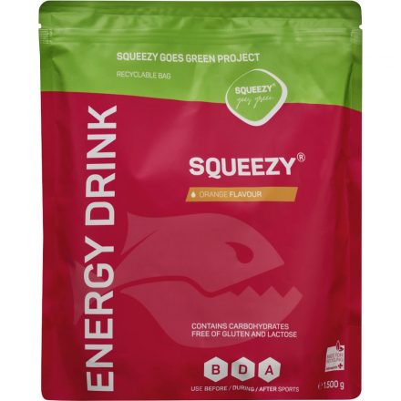 Squeezy Energy Drink energia italpor narancs 1500 g