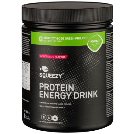 Squeezy Protein Energy Drink csokoládé ízű gluténmentes regenerációs italpor 650 g