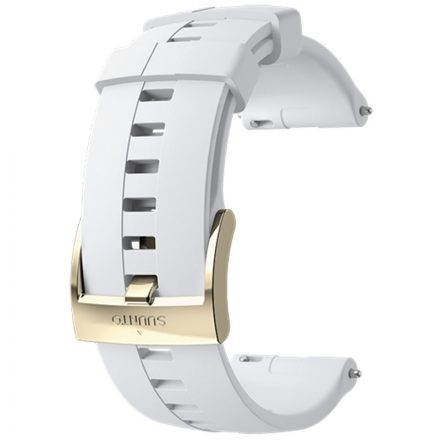 Suunto 24 mm Athletic 4 Silicone Strap White/Gold szilikon óraszíj