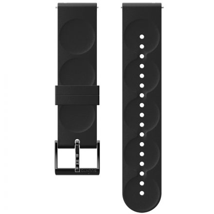 Suunto 20 mm Urban 1 Silicone Strap All Black óraszíj 3 Fitness órákhoz