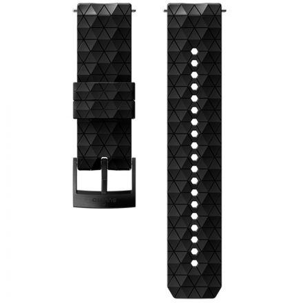 Suunto 24 mm Explore 2 Silicone Strap Black/Black szilikon óraszíj