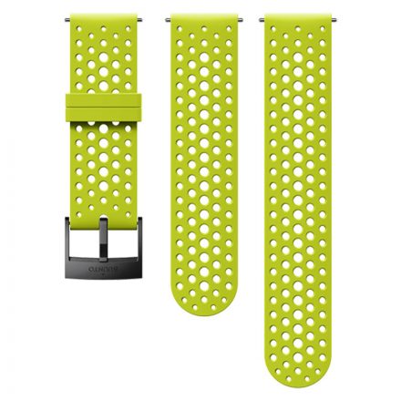 Suunto 24 mm Athletic 1 Silicone Strap Lime/Black szilikon óraszíj