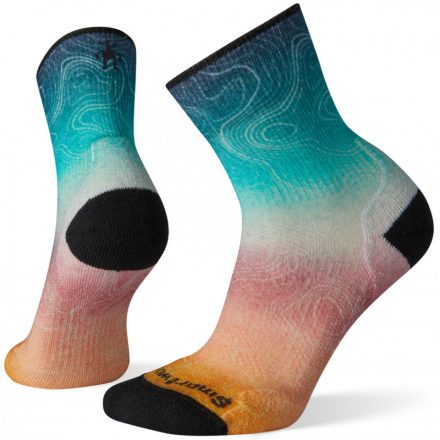 Smartwool W's PhD Outdoor Light Print Mid Crew női gyapjú zokni  - M (38-41)