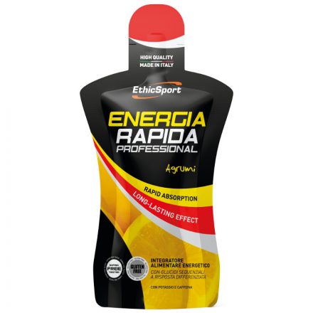 EthicSport Energia Rapida Professional citrus ízű laktóz- és gluténmentes energiazselé